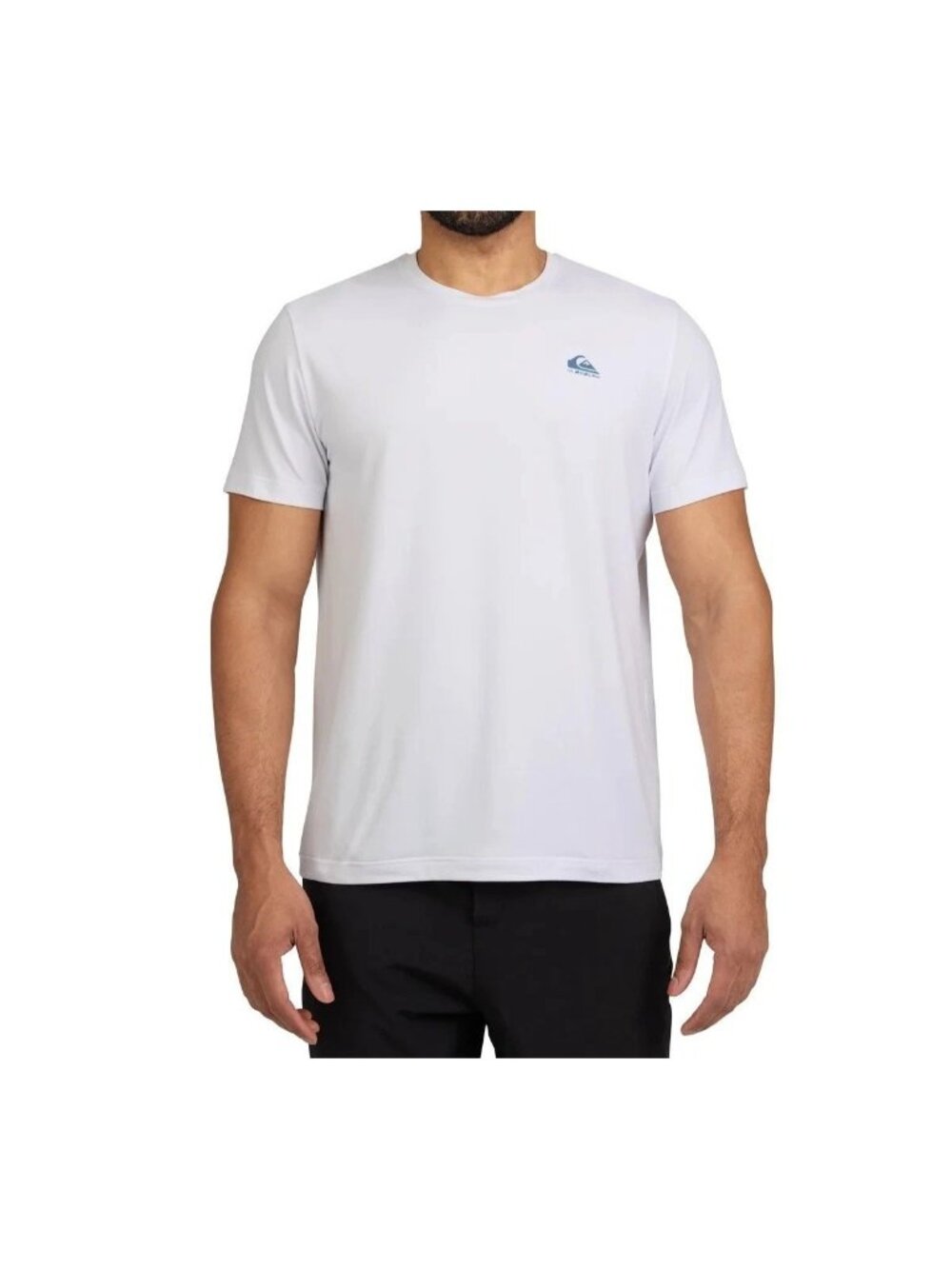 NWT Quiksilver Men's S Regular Fit T-Shirt White Polyester Blend